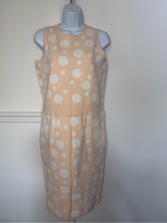 Dresses & Skirts - I.b.b.i Sleeveless Peach Polka-Dot Midi Dress - Classic Fit 12 new with tag